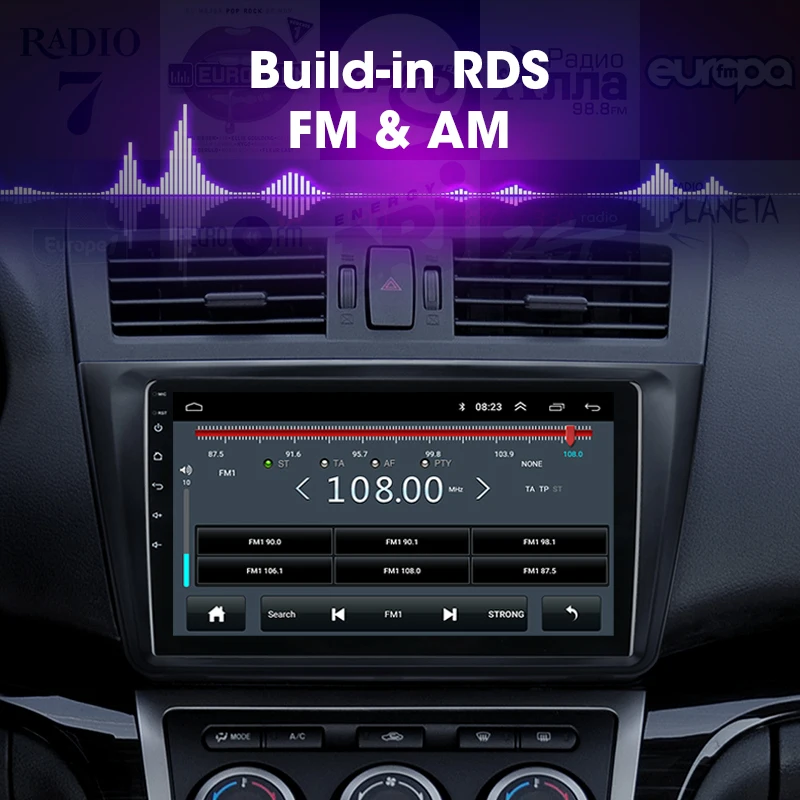 JMCQ 9 &quot4G Wifi для Mazda 6 2007-2012 автомобильный радиоприемник RDS HIFI Android плеер GPS навигация