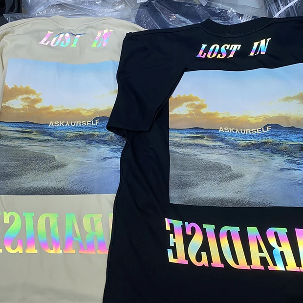 

Heavy Fabric Reflective ASKYURSELF T-shirt Men Women Vintage Nice washed Askyurself Tee Short Sleeve Tops