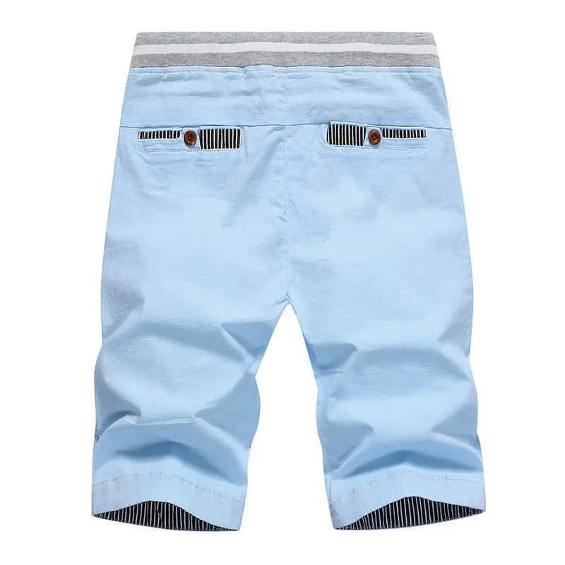 

2021 Summer Casual Shorts Men Cotton Slim Fit Beach Men's Shorts Comfortable Bermuda Masculina