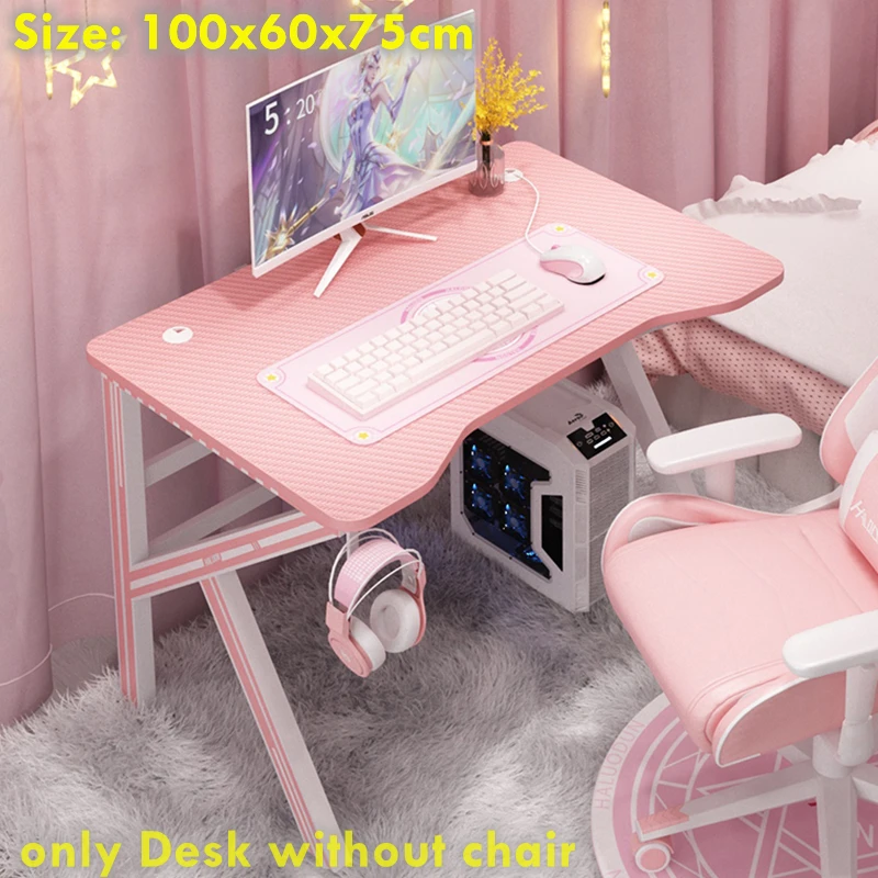 

100x60x75cm Simple Game Table K-leg Computer Desk Home Desktop Table Office Desk Gaming Table Useful Desk Hotsale Girl Gift Desk