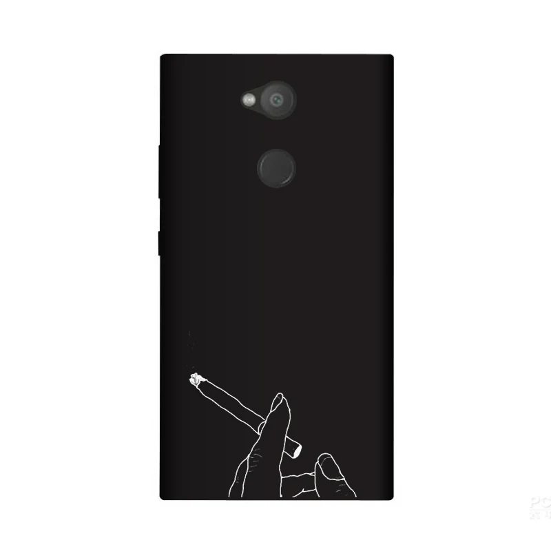 Мягкий силиконовый чехол из ТПУ для Sony Xperia L2 матовый с рисунком H3311 H3321 H4311 H4331
