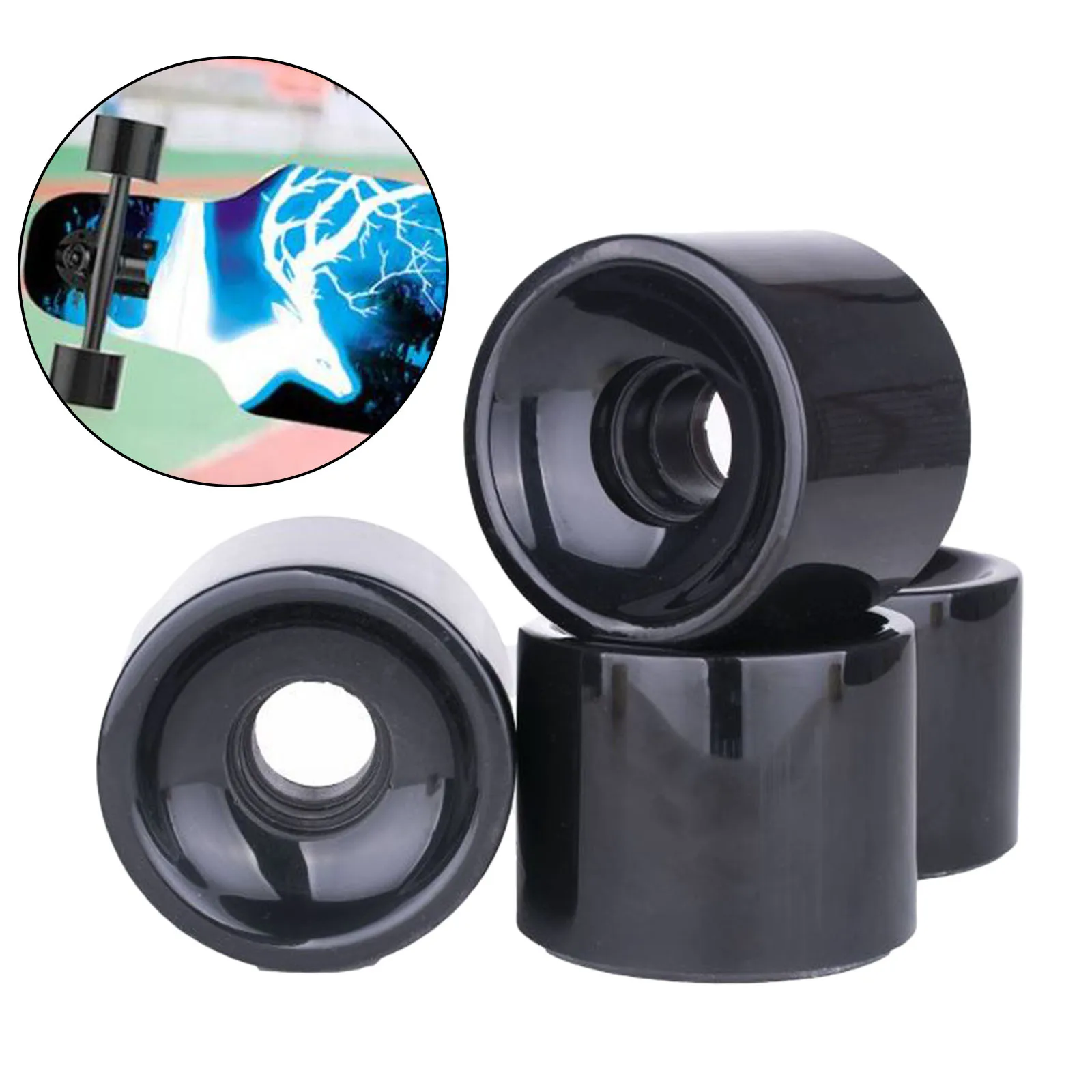 

4x Skateboard Wheels 65x50mm Roller Cruiser Skate Board Maintenance Wheel