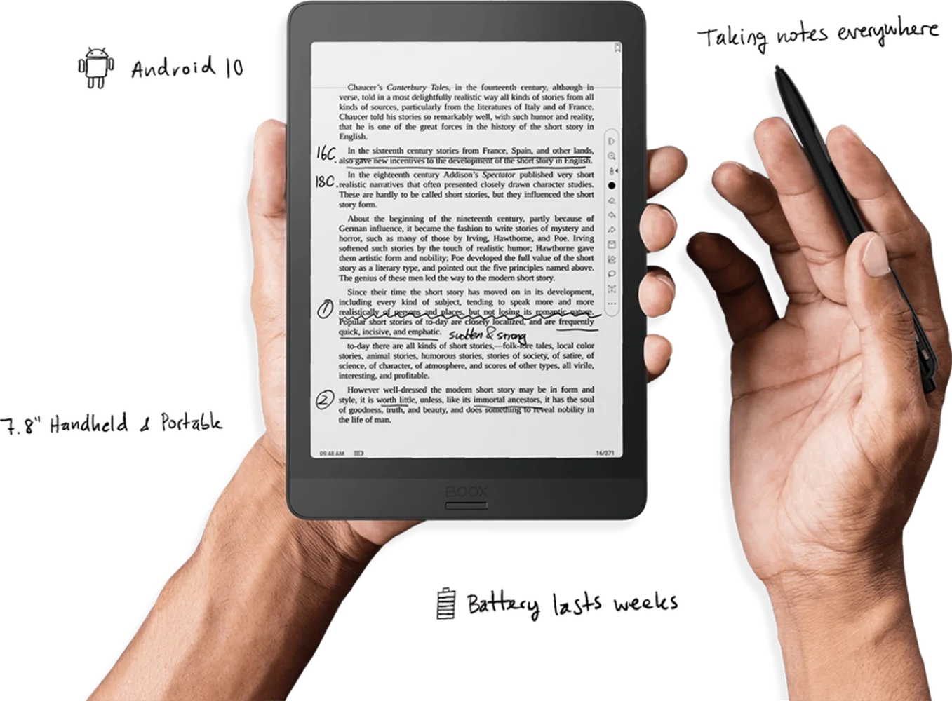 Onyx Boox nova 3 7.8 Inch E Ink Screen 3G+32GB Tablet Android 10.0 eBook Reader Support USB OTG | e-Book Readers