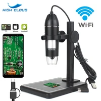 1600x 1000x digital microscope camera 8led industry magnifier usb wifi endoscope for smartphone pcb inspection tools
