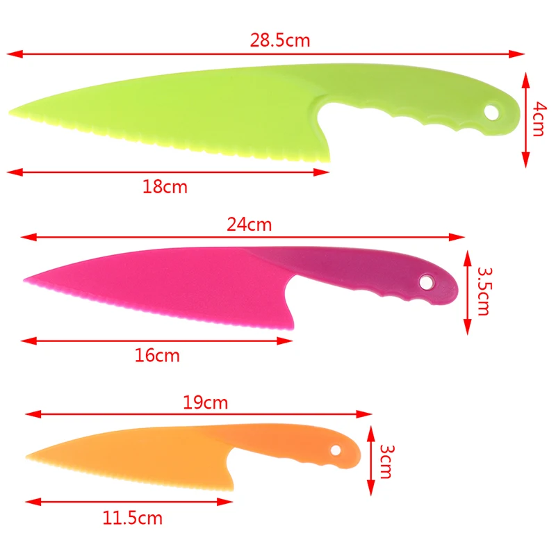 Кухня приспособления для готовки резак пиццы нож теста торта вырезки 3 шт./компл. |