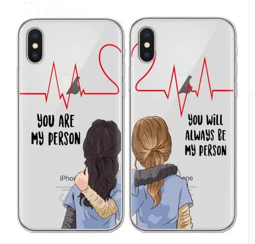 Чехол для телефона Greys Anatomy iPhone 6 6s 7 8 plus You are my person мягкий силиконовый чехол из ТПУ