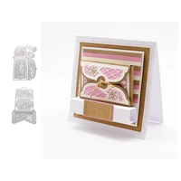 new arrival greeting card cover box metal cutting dies craft for scrapbooking handmade knife mould blade punch stencils die cut