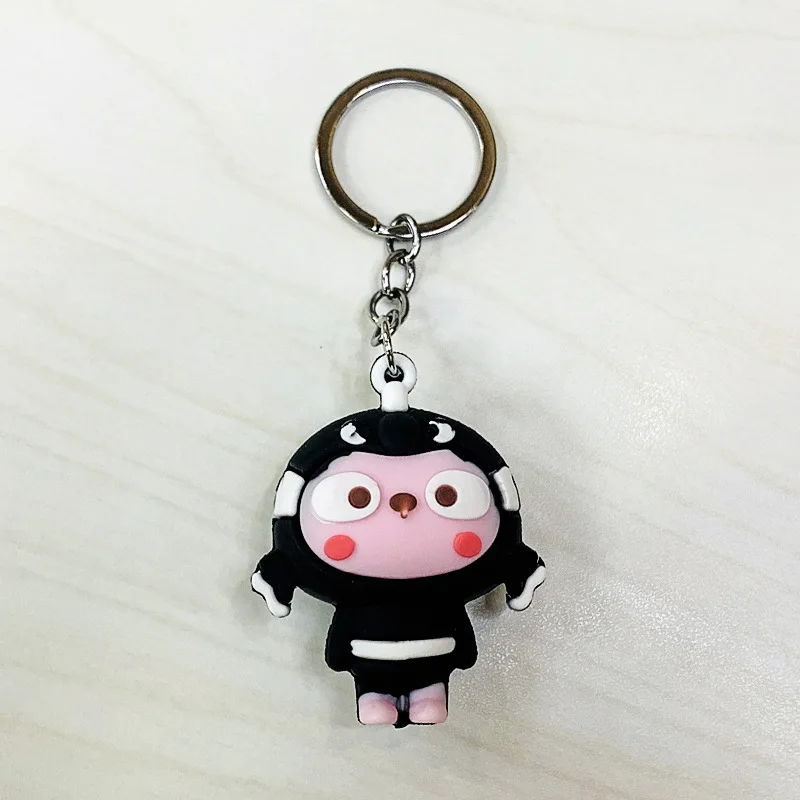 

Marine Life Cartoon Anime Keychain Silicone Cute Little Fresh Girl Bag Car Pendant Couple Gift Key Ring Jewelry