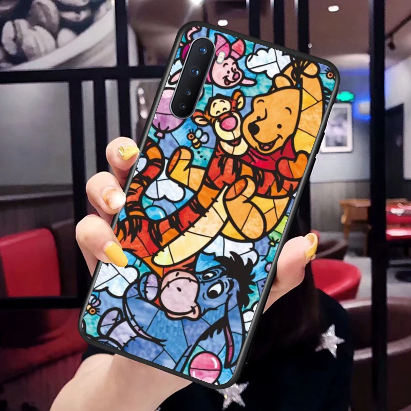 soft tpu disney retro color art silicone cover for oneplus nord ce 2 n100 n10 9 9r 8t 8 7t 7 6t 6 5t pro black phone case free global shipping