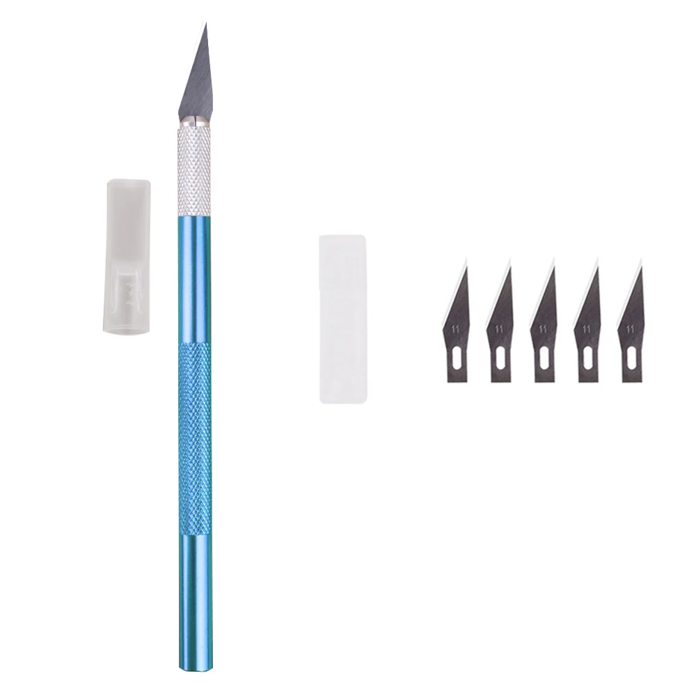 

DIY Craft Metal Artwork Non-slip Metal Scalpel Knife Cutter Engraving Craft Hobby Sculpture PCB Repair Knife