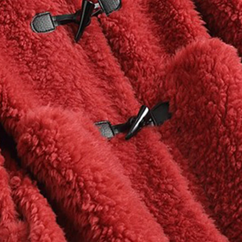 Winter Real Fur Coat Women Natural Sheep Shearing Jacket Female Clothes 2019 Thick Warm Ladies Wool for Hiver 518031 | Женская одежда