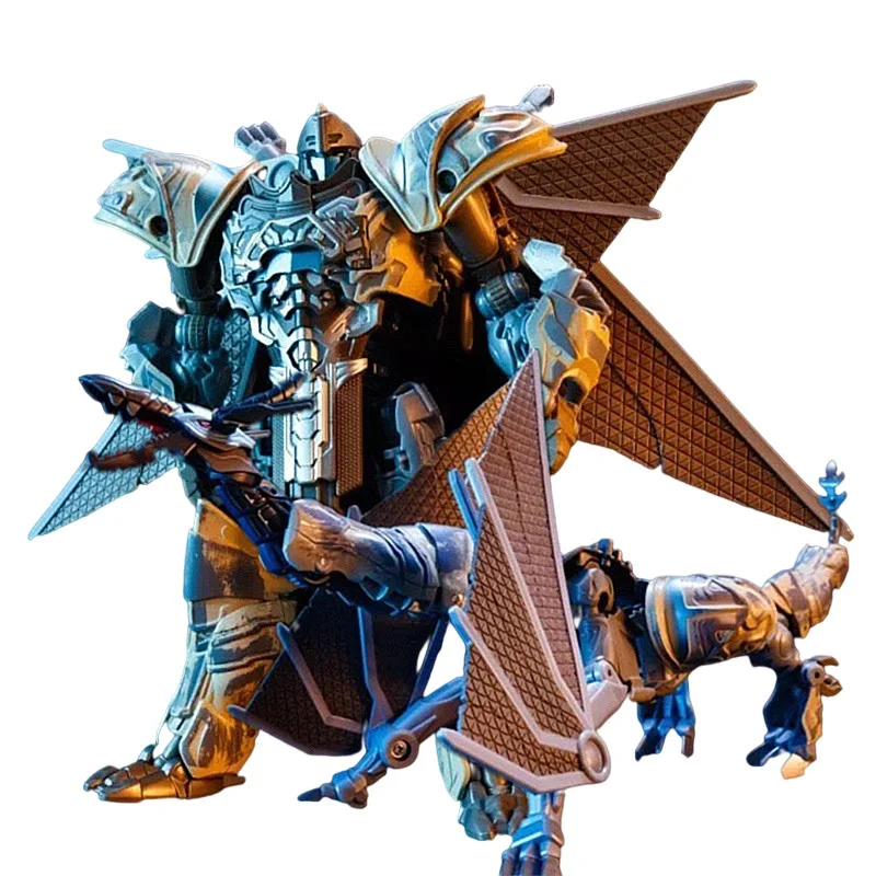 

KBB 33028 Dinosaur 19-38cm Transformation Movie Figure Action ABS Statue Gift Alloy Deformation Car Robot Figma Toys For Kid