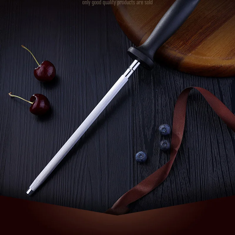 

10 Inch Household Carbon Steel Knife Sharpener PP Non-Slip Handle Storage Convenient Tool Sharpening Rod Kitchen Creative Tools