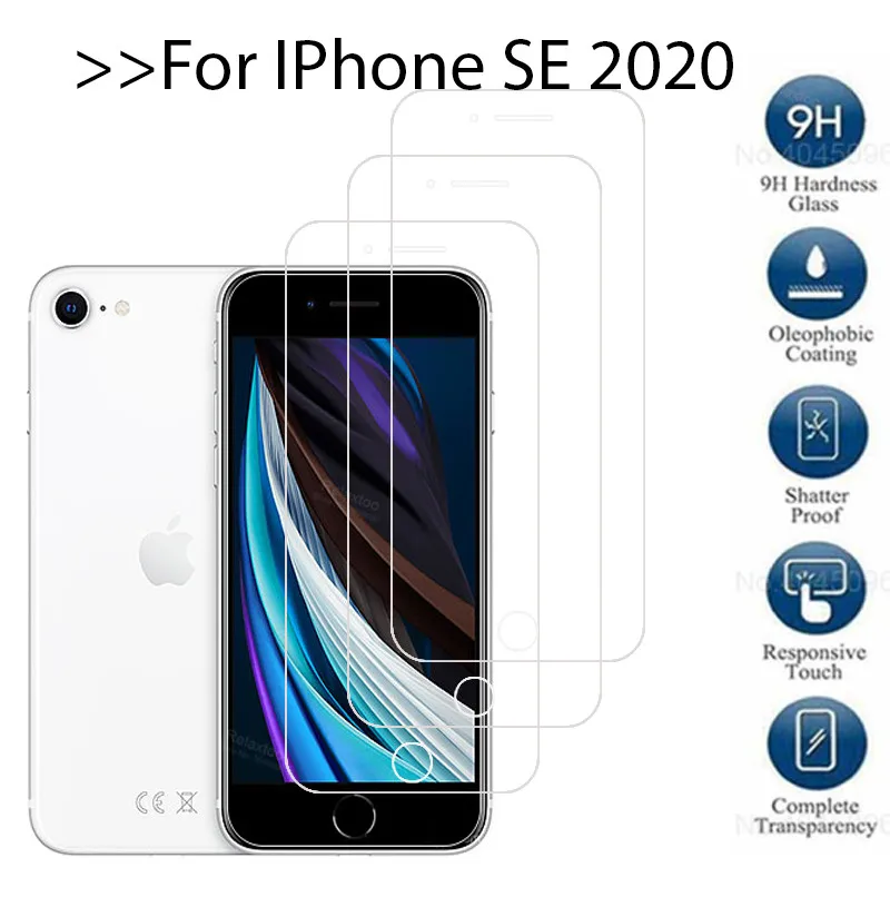 Чехол для iphone se 2020 чехол с закаленным стеклом Защита экрана ifone iphoe s e es Sexe защитный