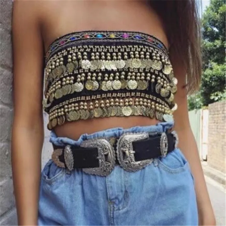 Богемные монеты с кисточками|Майки| |