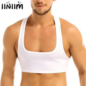 Мужская майка для бодибилдинга без рукавов с Y-образным вырезом на спине, сексуальная майка для фитнеса, мужская повседневная майка для тренажерного зала, клубная одежда