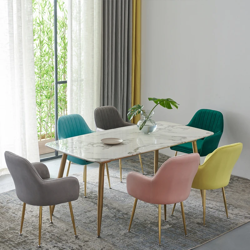 Стул Ins для Северной Европы сетчатый красный стул макияжа простой Настольный