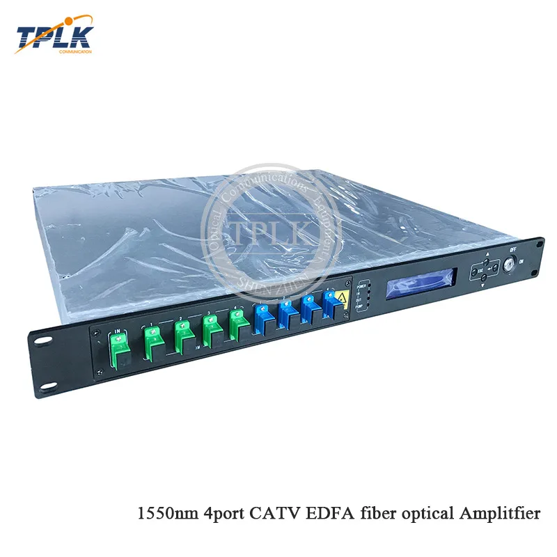 100% оригинальный новый CATV EDFA WDM 1550nm 1U/80 W 4port * 16dbm sc/apc sc/upc усилитель высокой мощности