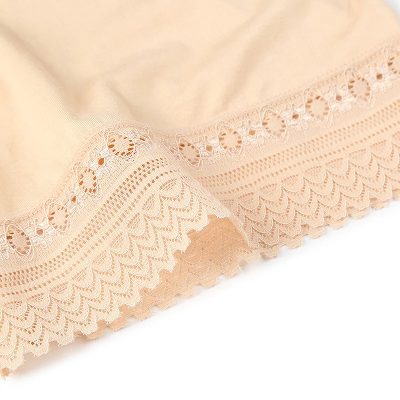 

HW50 Women plus size XL-4XL lace safety short pants lingerie boxer women comfortable panties ropa interior femenina