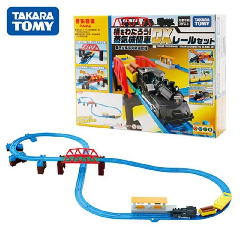 Takara Tomy красивый паровой поезд Роскошный трек Набор Три правописания подарки для