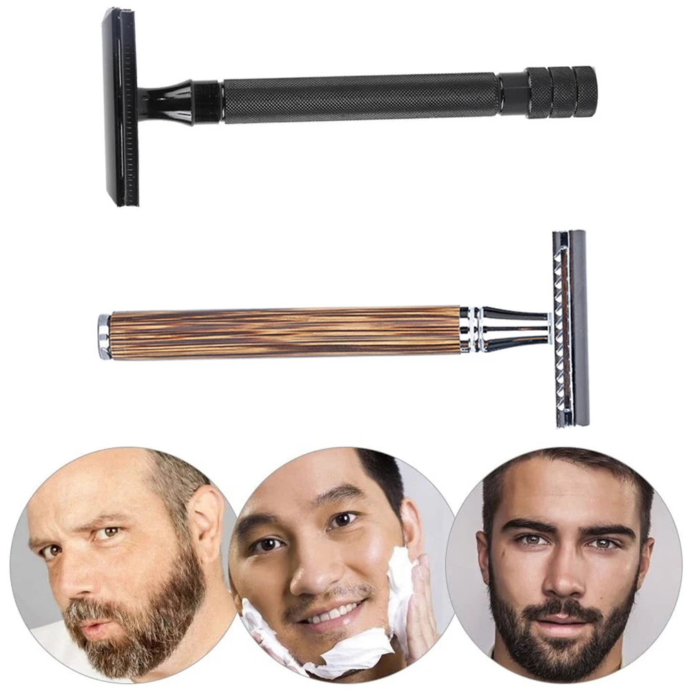

Бритва, Классическая Безопасная бритва с двойными краями для мужчин и женщин, удаление волос, бритье усов, бороды