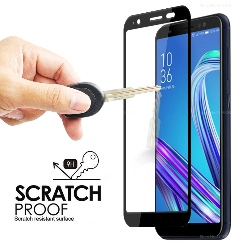 Закаленное стекло с полным покрытием для ASUS Zenfone Max pro m1 ZB602KL M1 ZB555KL ZB 602KL HD защита