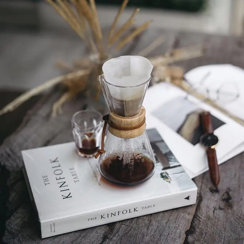 Термостойкий стеклянный кофейник кофейные чашки Счетный Кофе чайник бариста