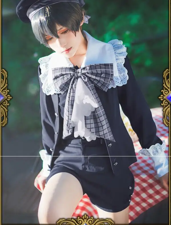 Аниме Черный дворецкий Cos Сиэль фантомхайв косплей костюм мужской