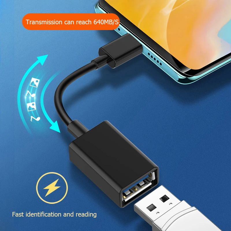 OTG-адаптер с портом Type-C адаптер для быстрой передачи 3 0 в Type C MacBook Pro Samsung Huawei
