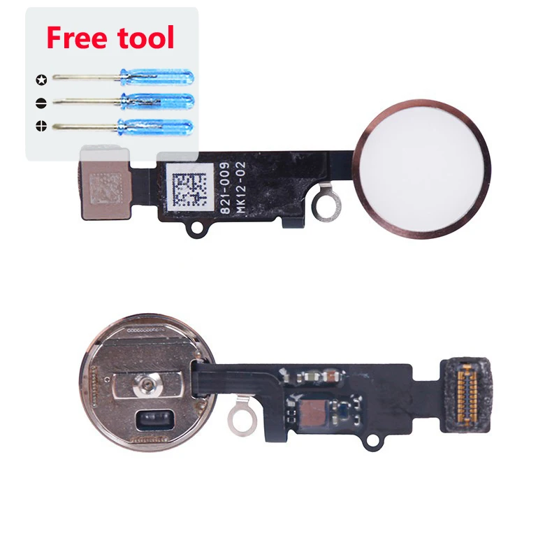 Сменная Кнопка для iPhone 7 Home сканер отпечатков пальцев с гибким кабелем Plus без Touch ID