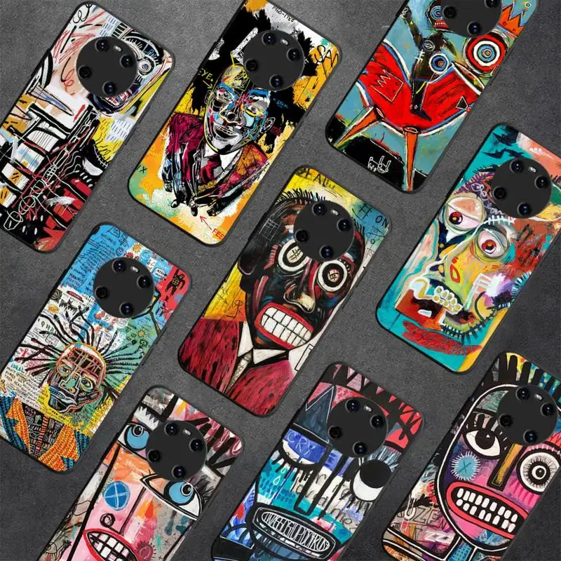 

Jean Michel Basquiat Art Graffiti Phone Case For Huawei Y5 Y62019 Y52018 Y92019 funda case for 9prime2019
