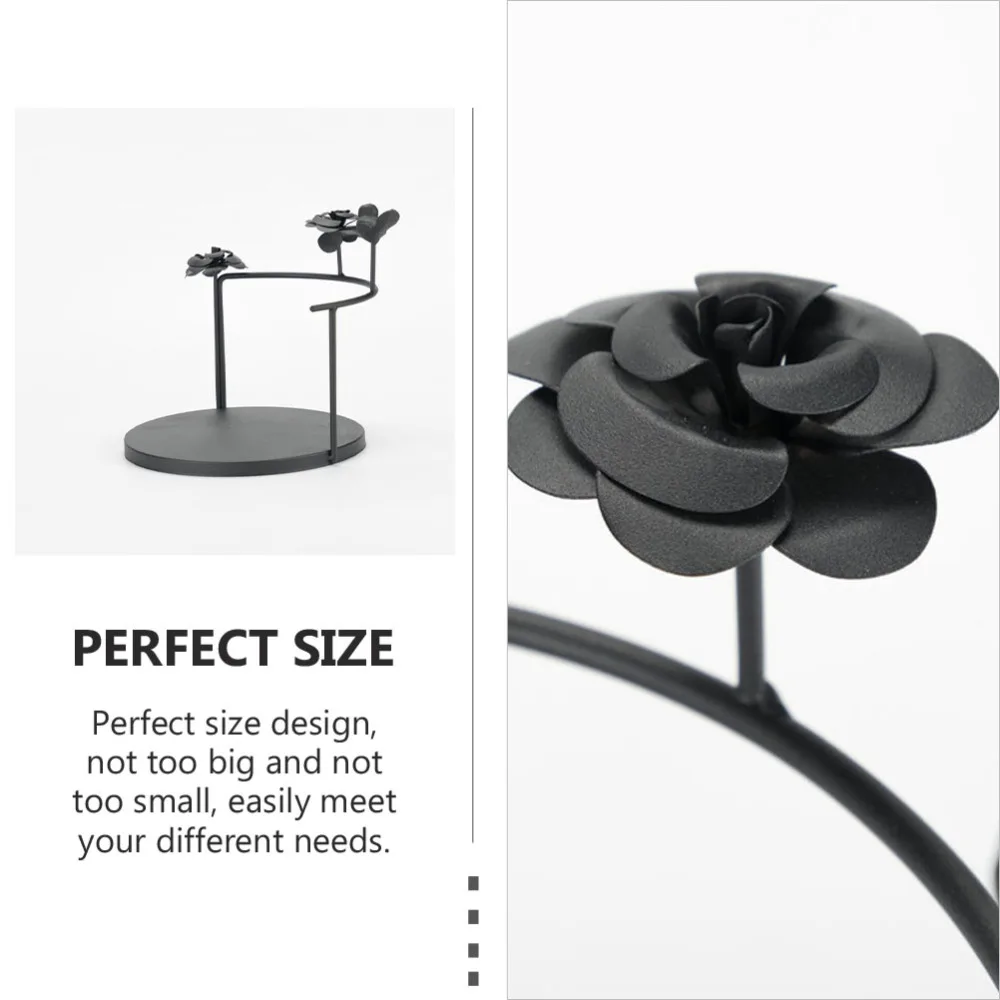 

1Pc Cooking Station Decorative Cold Dishes Plate Retro Tableware Ornament Black