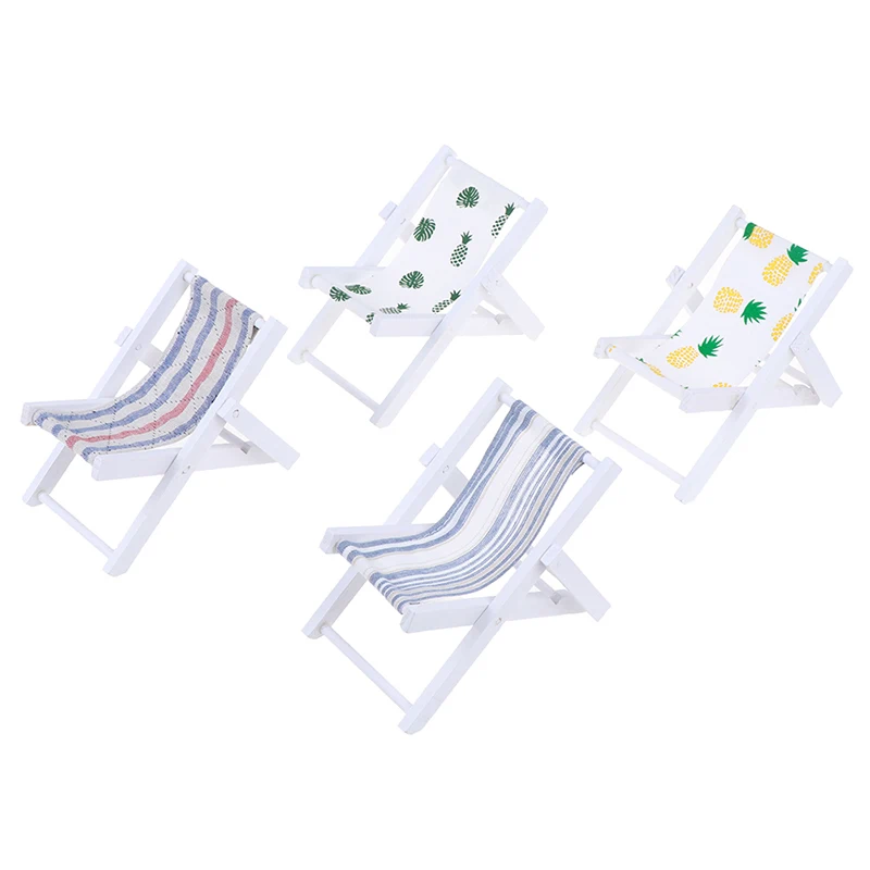 Мини-Стул Пляжный для кукольного домика миниатюрные стулья садовая мебель