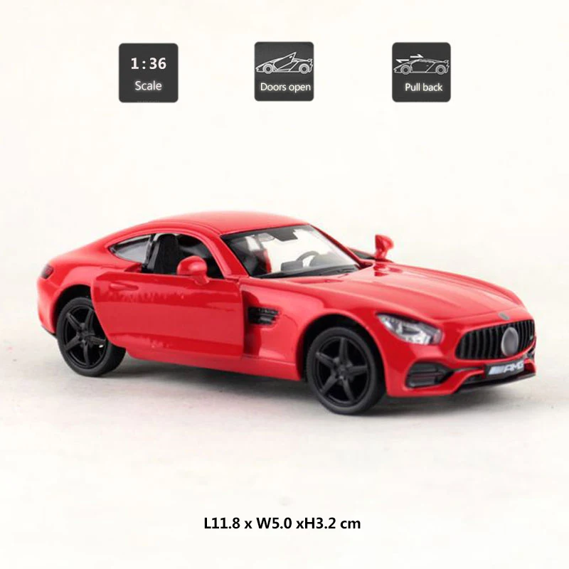 HOMMAT масштаб 1:36 AMG GTS спортивная модель автомобиля игрушка из сплава металла литая