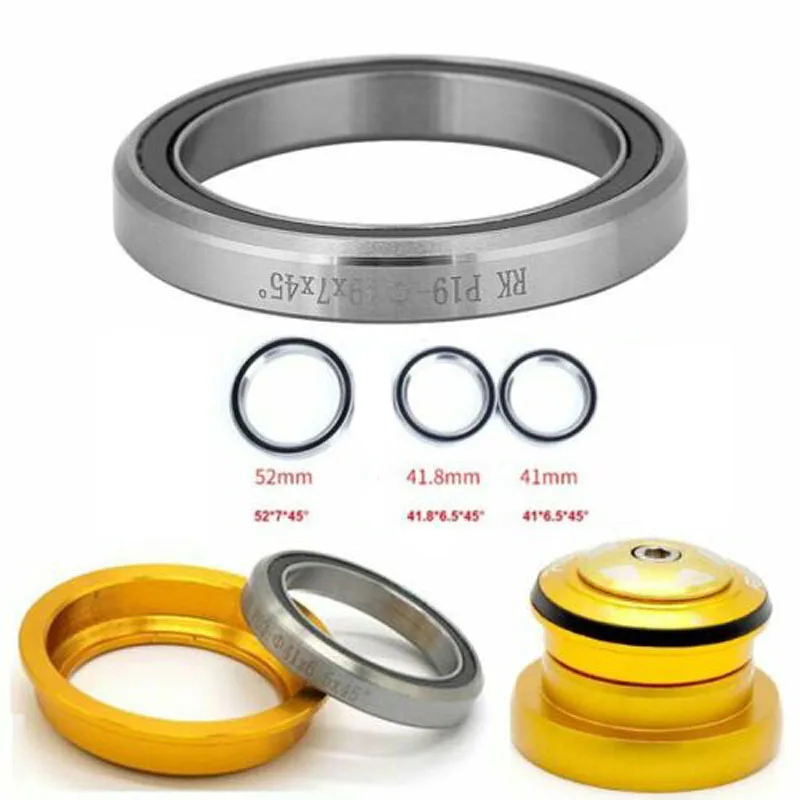 

41/ 41.8/52mm MTB Bike Bicycle Sealed Headset Bearing Flexible Ring Cycling Repair Accessories Mountain Bike Steel Bearing
