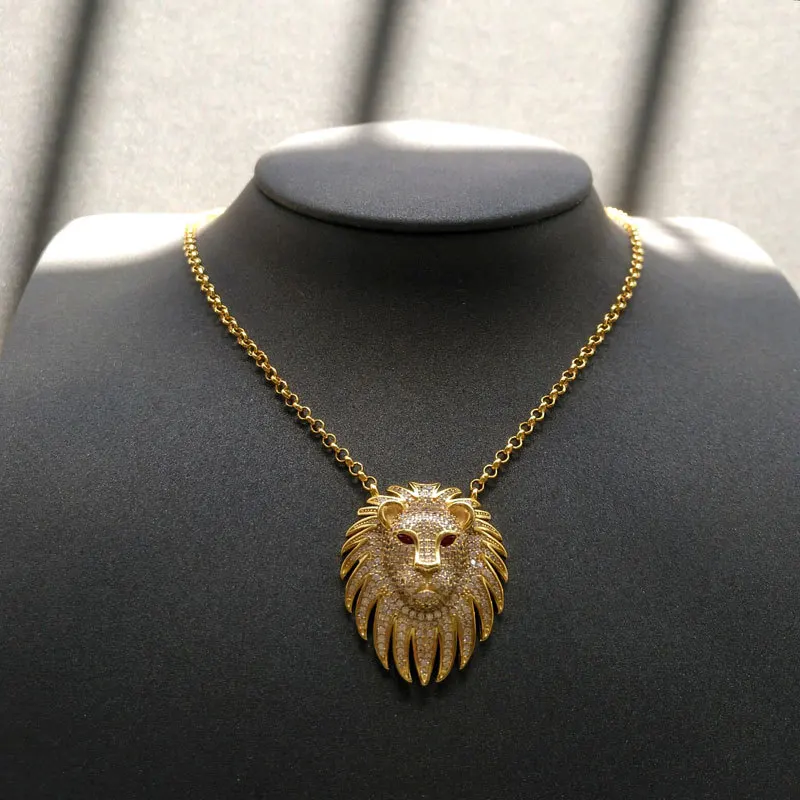 Новое поступление ожерелье в стиле панк Leo женское роскошное золотистого цвета