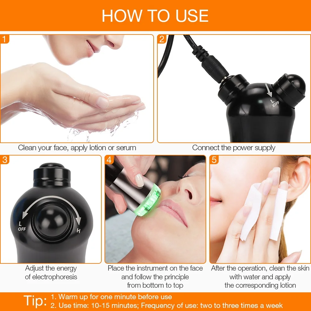 

RF Radio Frequency Body Face Massager LED Photon Facial Mesotherapy Electroporation Beauty Machine Rejuvenation Face Lifting