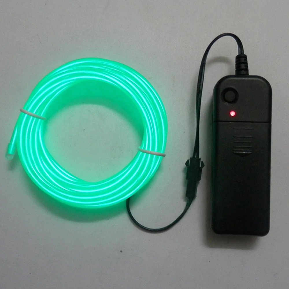 Неоновая светодиодная подсветка El wire высокая яркость 3 2 мм 10 м гибкий неоновый