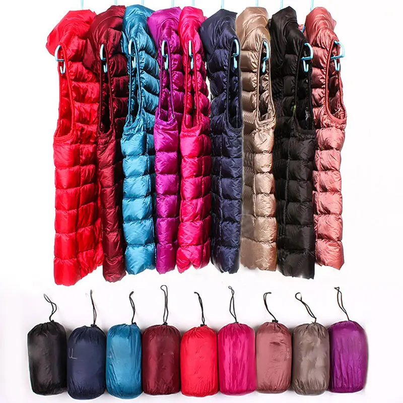 Женский пуховый жилет мягкий теплый зимний модный без рукавов Удобная верхняя