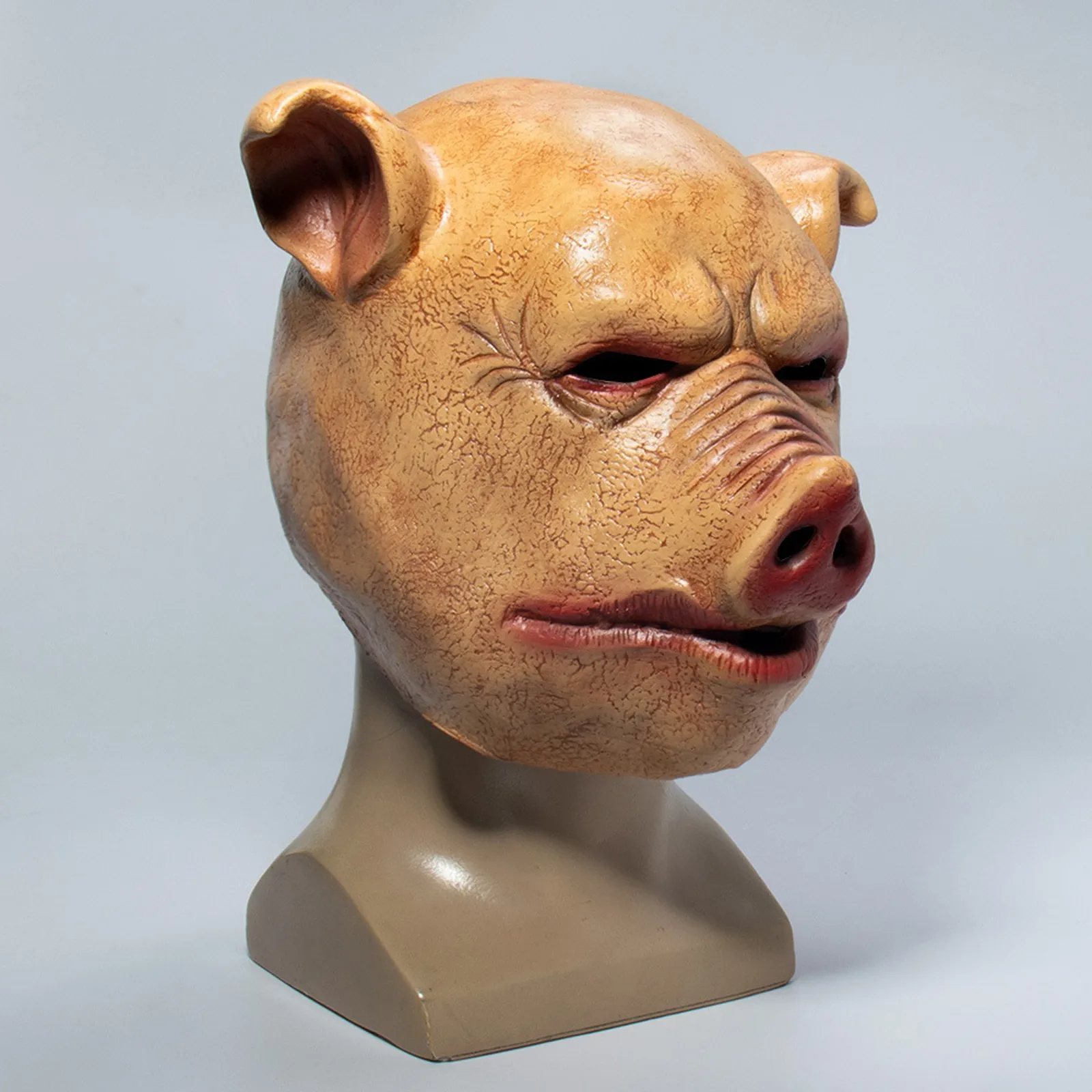 Halloween Scary Masks Novelty Pig Head Horror With Hair Caveira Cosplay Costume Realistic Latex Festival Supplies Mask | Дом и сад