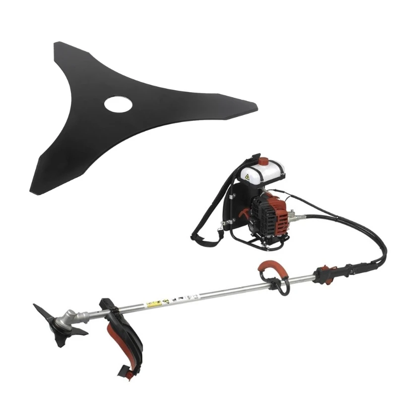 

10\" 3T Brush Cutter Grass Trimmer Blade 3 Tooth Replacement For Mower Weed Tools 203C