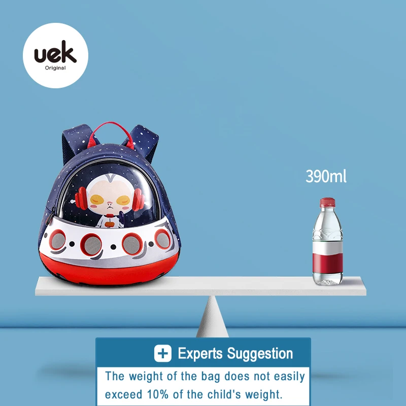 Uek Kids anti-lost New Style Cartoon UFO Waterproof School Bag cartoon bag for Children'S BookBag Kindergarten Boy And Girl gift |