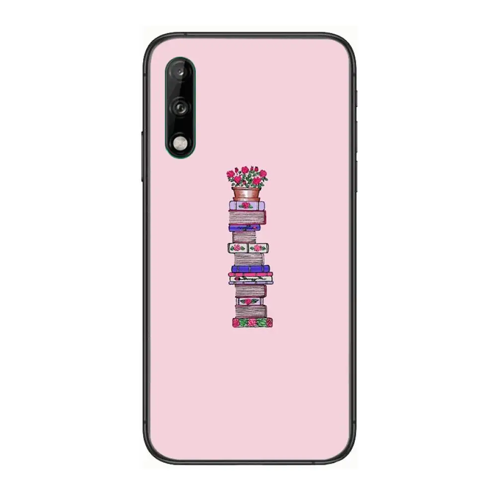 

Cute little girl Case study Clear Phone Case For Huawei Y 5 6 7 8 9 A P S Pro 2020 2019 Black Etui Coque Hoesjes Comic Fashion