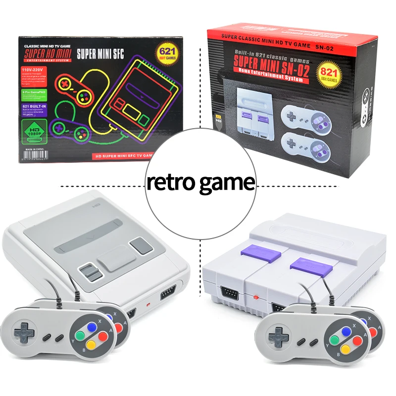 Прямая поставка 2 вида HDMI выход Мини ТВ портативная Ретро видео игровая консоль с