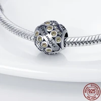 2021 new fit pandora bracelet necklace november birthday stone bead plata de ley charm bead lady diy jewelry gift