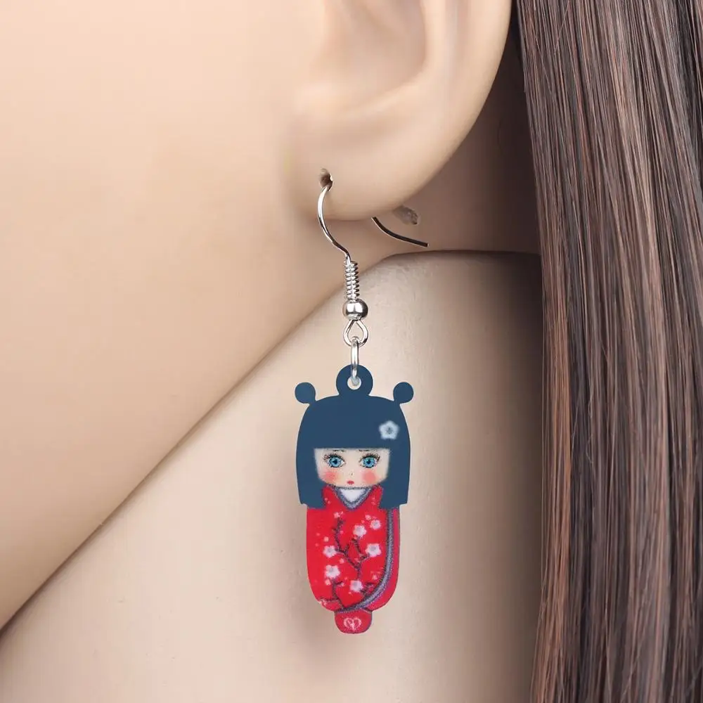 WEVENI акриловые серьги в виде птиц животных висячие украшения для женщин девочек