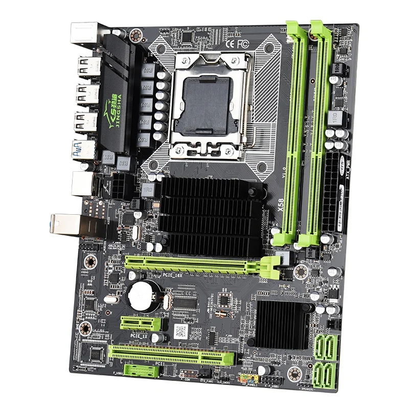 JINGSHA X58 LGA-1366 Motherboard 2 Channel DDR3 32G ECC RAM USB3.0 SATA3.0 Support Intel Xeon X5670 X5675 X5650 X5680 X5570 X556 |