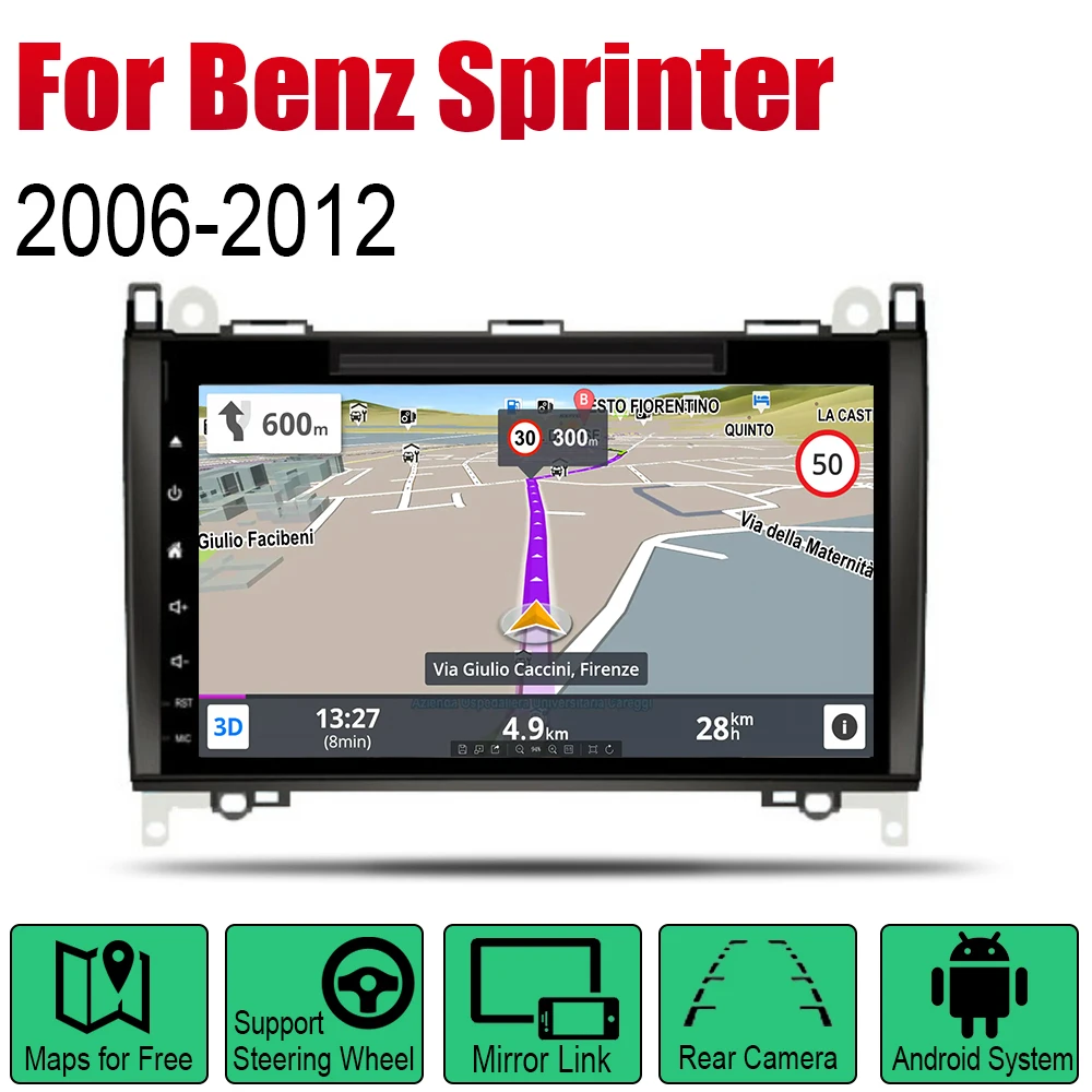 Авторадио 2 Din Автомобильный dvd-плеер на основе Android для Mercedes Benz Sprinter 2006 ~ 2012 NTG GPS