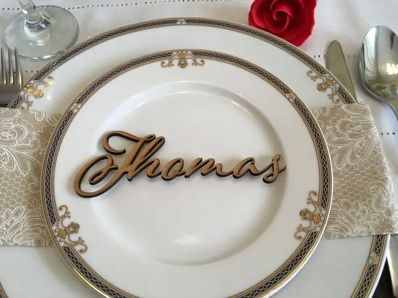 Свадебные именные открытки деревенские деревянные витринные