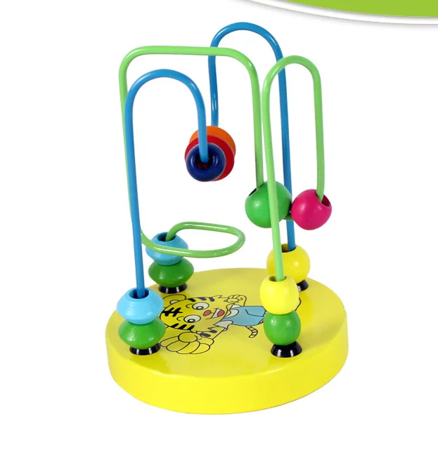 Деревянные игрушки для мальчиков и девочек деревянный тигр вокруг маленьких